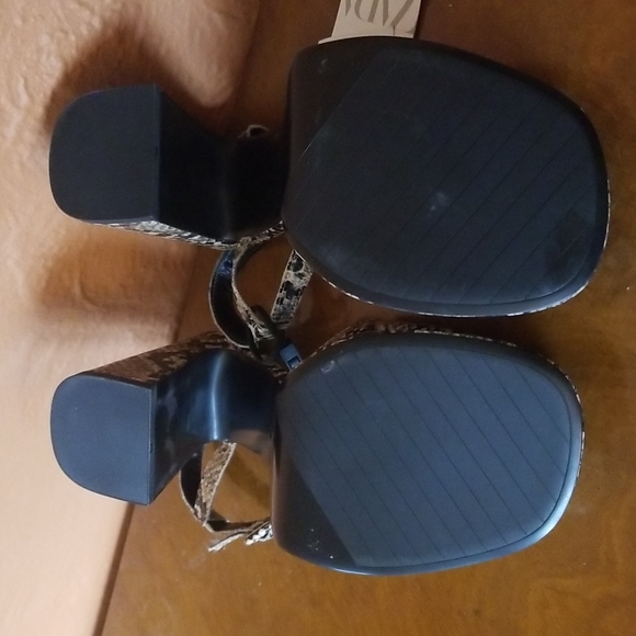 NWT Zara Platform Open Toe Sandal - Picture 7 of 8